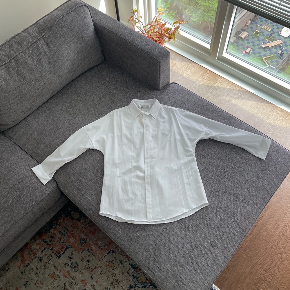 White Button-Up Shirt NWT